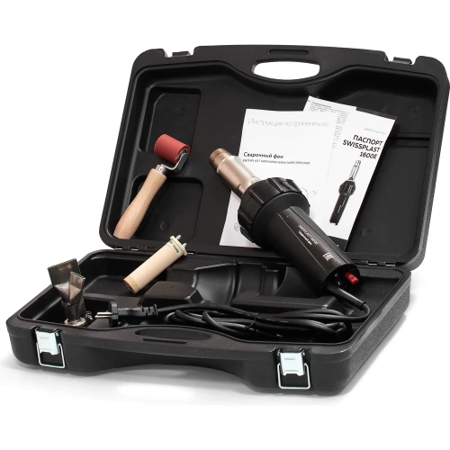 Набор для сварки кровли и тентов Swissplast внахлест, фен сварочный LITE SWISSPLAST1600E/OVERLAP Набор для сварки кровли и тентов Swissplast внахлест, фен сварочный LITE SWISSPLAST1600E/OVERLAP