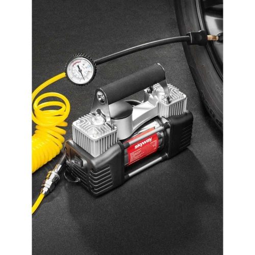 Металлический поршневой компрессор 60 л/мин 2х с крокодилами в сумке 10 АТМ SKYWAY БУРАН-05 S02001001 фото 11 Металлический поршневой компрессор 60 л/мин 2х с крокодилами в сумке 10 АТМ SKYWAY БУРАН-05 S02001001 фото 11