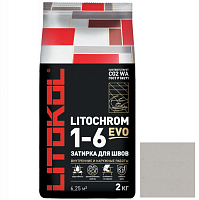 Затирка цементная для швов Litokol Litochrom 1-6 Evo LE.115 светло-серая 2 кг