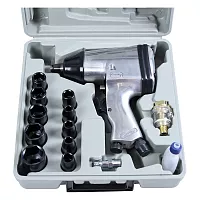 Пневмогайковерт ударный Крал 1/2" + набор головок в кейсе 5130