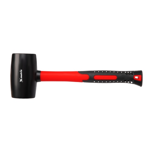 Киянка резиновая, 680 г, черная резина, фибергласовая рукоятка Matrix фото 3