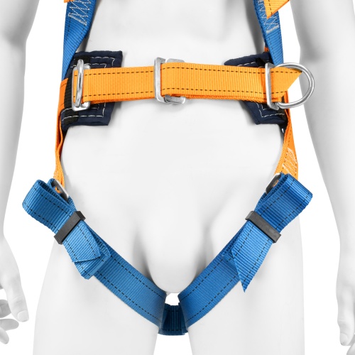 Удерживающе-страховочная привязь, модель УСП II, наплечные и набедренные лямки, высокий кушак Сибртех фото 7