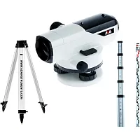 Профессиональный комплект ADA нивелир PROF X32, рейка STAFF 5, штатив Light S А00119_К1