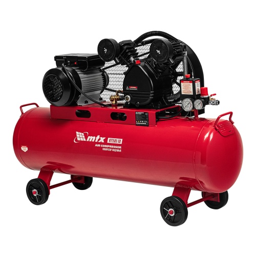 Компрессор воздушный ременный привод КР2500/80, 2,5 кВт, 80 литров, 420 л/мин МТХ фото 3