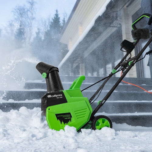 Снегоуборочная машина электрическая ЭСБ-2000, 2 кВт Сибртех фото 25