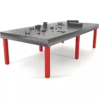 Сварочный стол Flamet с оснасткой, 1450x2950, Optima 8 мм ОBP-1450x2950-8