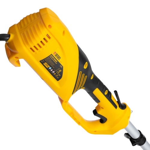 Триммер электрический TE-1200, 1200 Вт, 380 мм, катушка + диск, разборная штанга Denzel фото 6