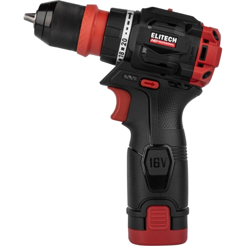Дрель аккумуляторная Elitech м/ф HDCD 16UL2 (E2201.078.02) 214225 фото 5