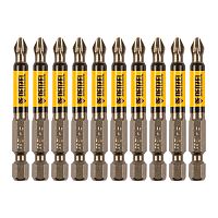 Бита PH2х60, сталь S2, цилиндр., 10 шт. Е 6,3 Denzel