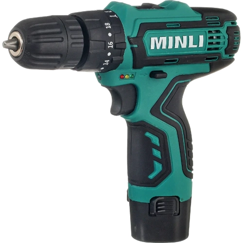 Аккумуляторная дрель-шуруповерт MINLI 10mm 22N.m Li-ion 12Vx2 DC102.3 фото 7
