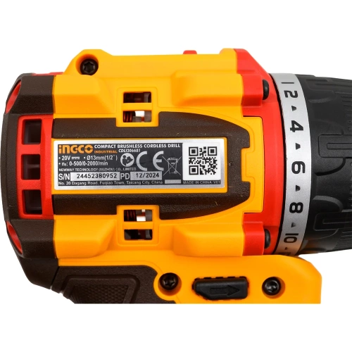 Аккумуляторный шуруповерт INGCO 66 Нм 20B, б/щ INDUSTRIAL CDLI206681 фото 8 Аккумуляторный шуруповерт INGCO 66 Нм 20B, б/щ INDUSTRIAL CDLI206681 фото 8