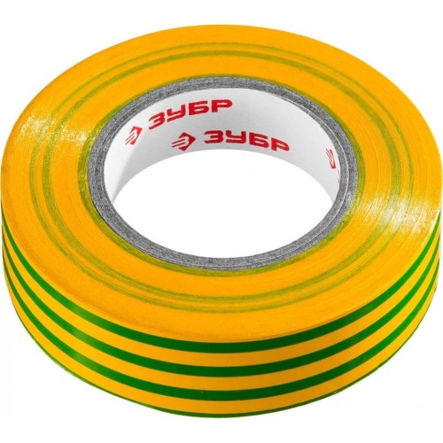 Изолента ПВХ Зубр Электрик 1234-6_z02 желто-зеленая 19 мм 20 м фото 3