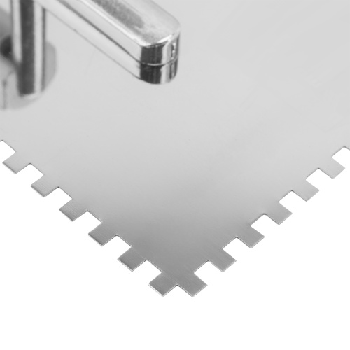 Гладилка из нержавеющей стали, 280 х 130 мм, деревянная ручка, зуб 6 х 6 мм Matrix фото 5