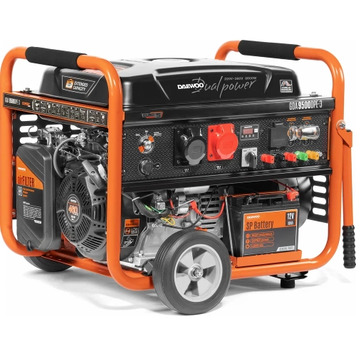 Бензиновый генератор с функцией Dual Power Daewoo GDA 9500DPE-3 Бензиновый генератор с функцией Dual Power Daewoo GDA 9500DPE-3