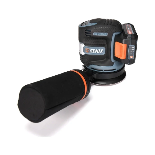 Шлифовальная эксцентриковая аккумуляторная машина SENIX X2 20V, 125мм, 1 акб, 1 зу PSX2-M1-EU фото 4
