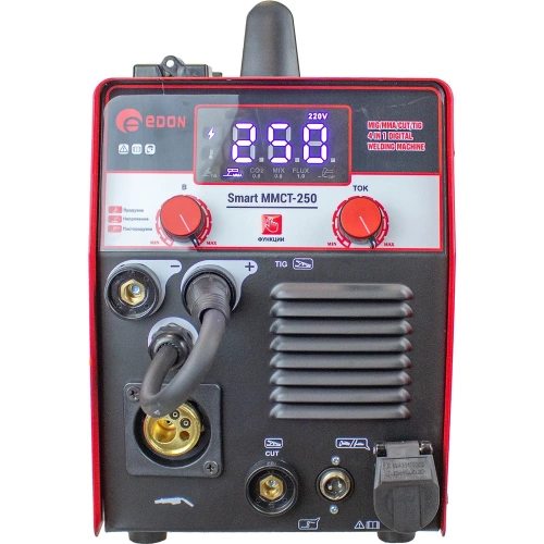 Универсальный сварочный полуавтомат инверторный EDON Smart MMCT-250 28505 фото 4 Универсальный сварочный полуавтомат инверторный EDON Smart MMCT-250 28505 фото 4