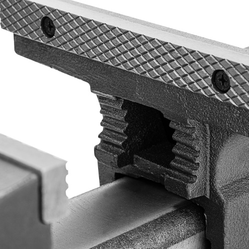 Тиски слесарные BVH-200, 200 мм, поворотные, стальная направляющая, с наковальней //Denzel фото 16