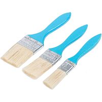 Кисть флейцевая Fit 01501 синяя 1/1,5/2 дюйма 3 штуки