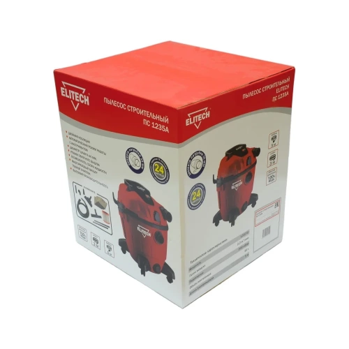 Пылесос строительный Elitech ПС 1235А (E1302.009.00) 207386 фото 5 Пылесос строительный Elitech ПС 1235А (E1302.009.00) 207386 фото 5