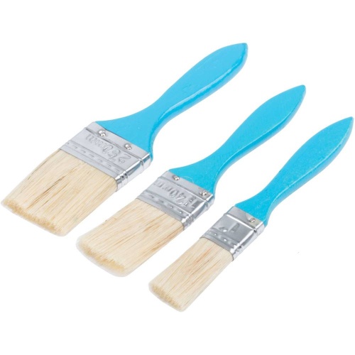 Кисть флейцевая Fit 01501 синяя 1/1,5/2 дюйма 3 штуки
