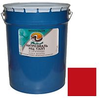 Эмаль Novocolor НЦ-132 ГОСТ глянцевая красная 25 кг