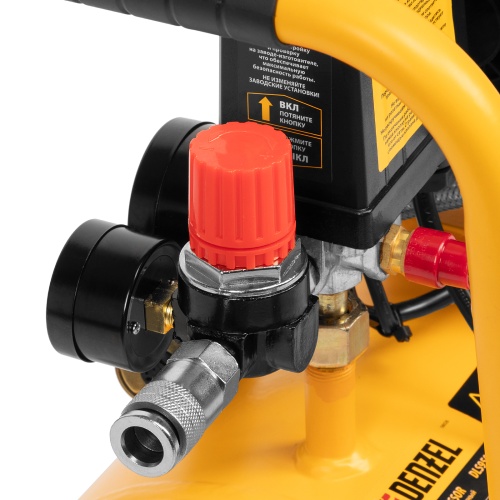 Компрессор DLS950/24 безмаслянный малошумный 950 Вт, 165 л/мин, ресивер 24 л Denzel фото 25