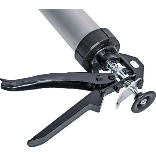 Пистолет для герметика РемоКолор закрытый алюминиевый корпус, 600 мл, 490x200x80 23-2-002 фото 3