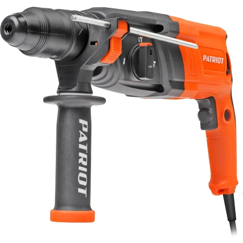 Перфоратор PATRIOT RH 243Q SDS+, мощность 770 Вт, 2.6 Дж, 3 режима работы, быстросменный патрон QCC, макс.диаметр 24 мм, глубиномер, кейс 140301344