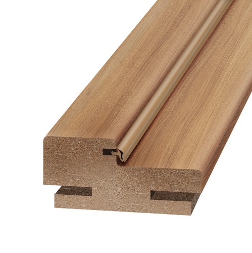 Брус дверной телескопический коробочный экошпон Olovi Дуб золотистый с уплотнителем без фурнитуры без притвора 2050х70х28 мм