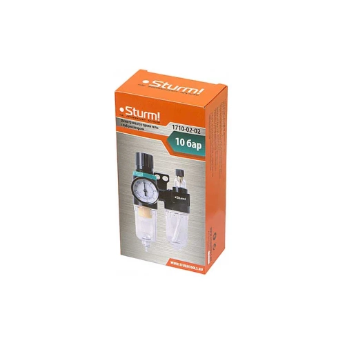 Фильтр влагоотделитель с лубрикатором для пневмоинструмента Sturm 1710-02-02 фото 6 Фильтр влагоотделитель с лубрикатором для пневмоинструмента Sturm 1710-02-02 фото 6