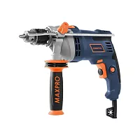 Дрель ударная MAX-PRO 850 Вт, 0-3000 об/мин, ключевой патрон 1,5-13 мм, 2,4 кг, антивибрационная ручка, меалл. корпус редуктора, резиновые вставки, ко 85068