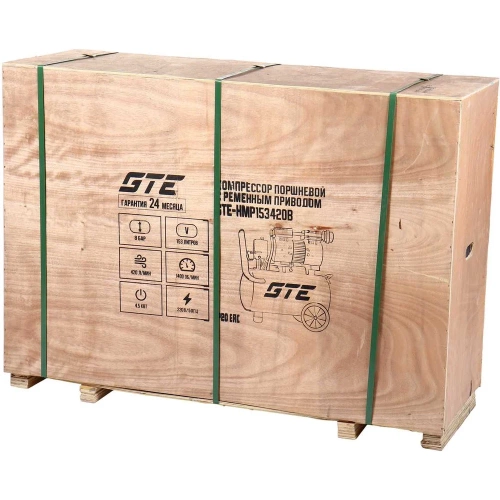 Безмасляный компрессор GTE 220В, ресив. 153л, 420л/мин GTE-HMP153420B фото 6