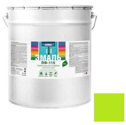 Эмаль Proremontt ПФ-115 салатовая 20 кг
