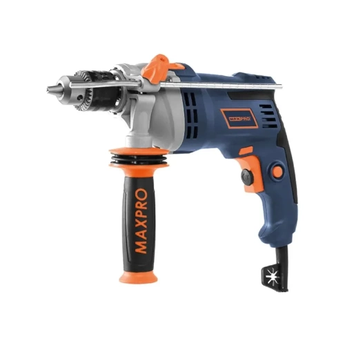 Дрель ударная MAX-PRO 850 Вт, 0-3000 об/мин, ключевой патрон 1,5-13 мм, 2,4 кг, антивибрационная ручка, меалл. корпус редуктора, резиновые вставки, ко 85068