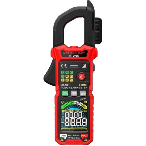 Цифровые токовые клещи КВТ КТ 205D серия PROLINE 90386