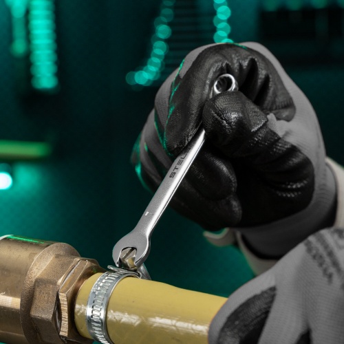 Ключ комбинированный, 7 мм, CrV, матовый хром Stels фото 6