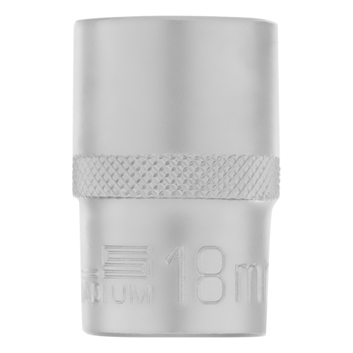 Головка торцевая, 18 мм, шестигранная, CrV, под квадрат 1/2 Stels фото 3