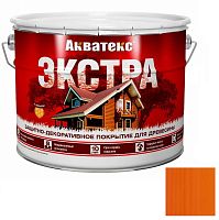 Покрытие алкидное защитно-декоративное для древесины Акватекс Экстра полуглянцевое Орегон 9 л