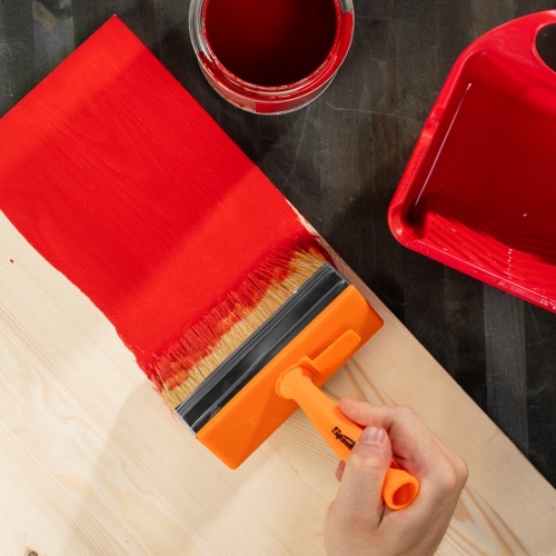 Кисть-ракля, 50х150 мм, натуральная щетина, пластмассовый корпус, пластмассовая ручка Sparta фото 7