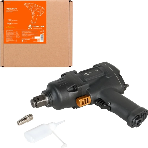 Пневматический ударный гайковерт Airline 3/4" DR 1100 Нм AT-IW-04 фото 3 Пневматический ударный гайковерт Airline 3/4" DR 1100 Нм AT-IW-04 фото 3