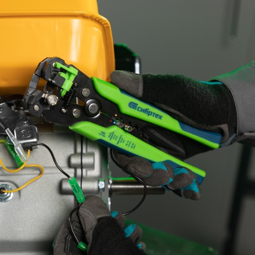 Щипцы для зачистки электропроводов, функция обрезания проводов Сибртех фото 15