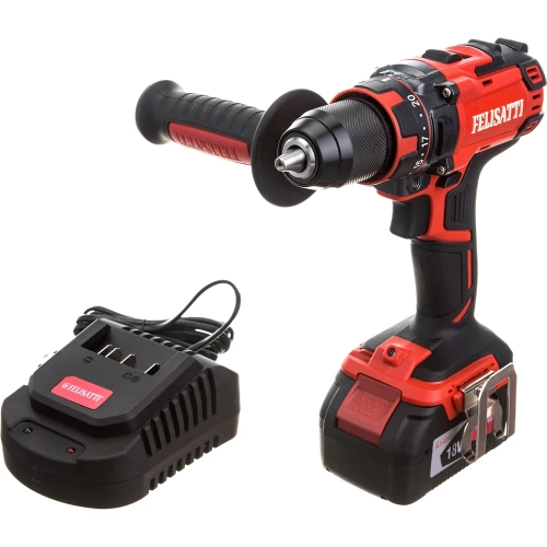Аккумуляторная дрель-шуруповерт Felisatti ДА-13/18BK бесщеточная (кейс, 1 аккум. 4Ач, ЗУ), 151.5.1.00 фото 3 Аккумуляторная дрель-шуруповерт Felisatti ДА-13/18BK бесщеточная (кейс, 1 аккум. 4Ач, ЗУ), 151.5.1.00 фото 3