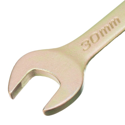 Ключ комбинированный, 30 мм, желтый цинк Сибртех фото 3