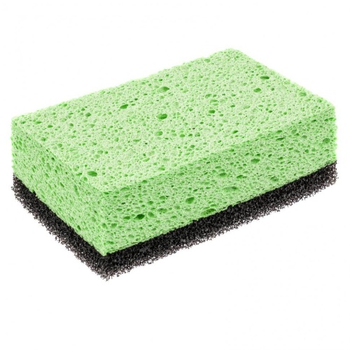 Губка крупнопористая комбинированная для удаления эпоксидной затирки Сибртех 150х95х50 мм