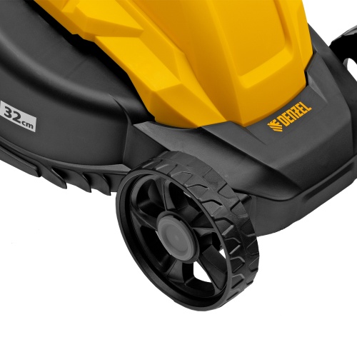 Газонокосилка электрическая GM-1100, 1100 Вт, шир. 32 см, 3 уров., травосб. 30 л Denzel фото 12