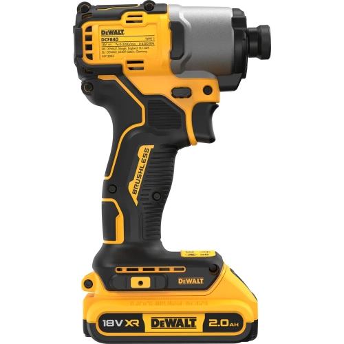Бесщеточный ультракомпактный импульсный шуруповерт Dewalt 18 В XR DCF840D2T-QW фото 3
