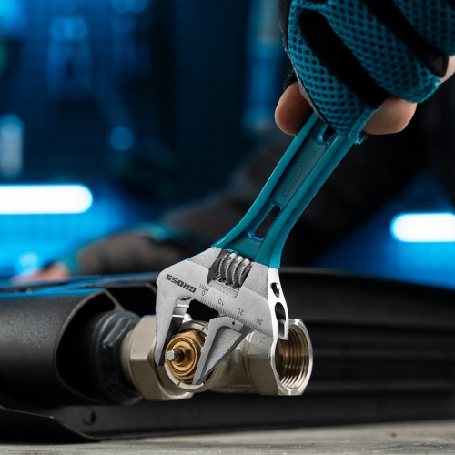 Ключ разводной 200 мм, CrV, облегченный Gross фото 11