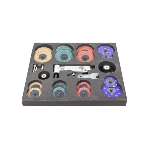 Пневмозачистная машинка Rockforce с комплектом аксессуаров RF-ST-7733MK фото 3