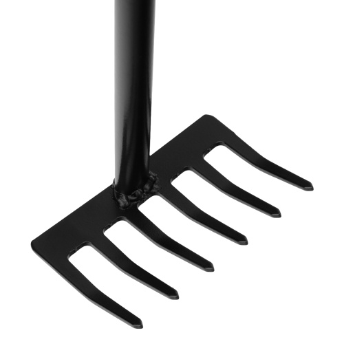 Грабли 6-зубые, 110х300 мм, стальные, обрезиненная эргономичная рукоятка, LSR1, Palisad фото 4