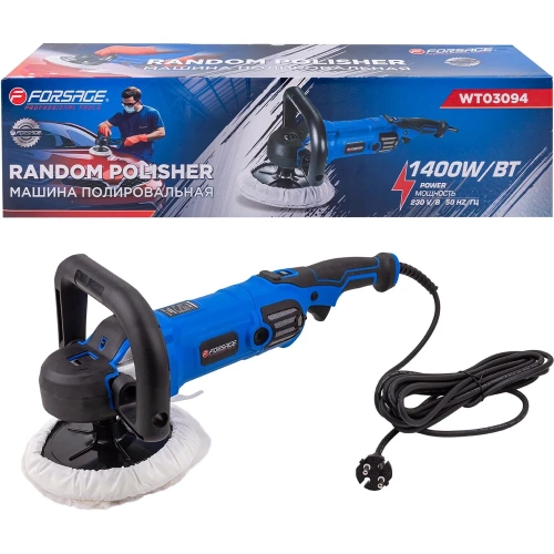 Машина полировальная Forsage 1400Вт F-WT03094(62651) Машина полировальная Forsage 1400Вт F-WT03094(62651)